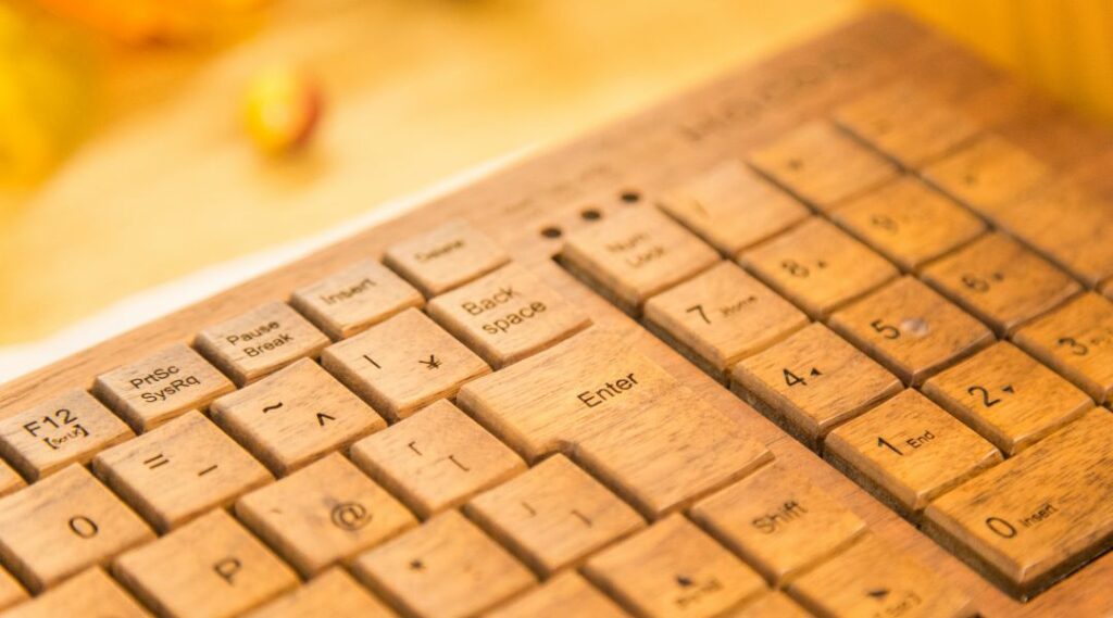 Clavier en bois