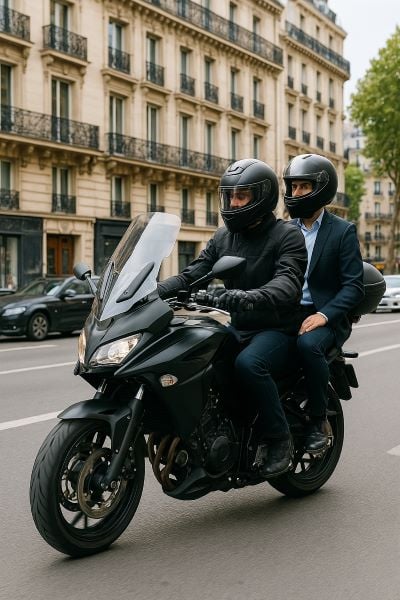 gagner avec un moto-taxi à Paris