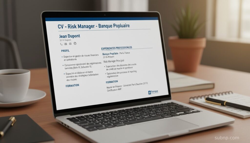 Comment rediger un CV de Risk Manager chez Banque Populaire