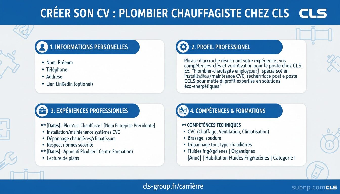 CV Plombier chauffagiste